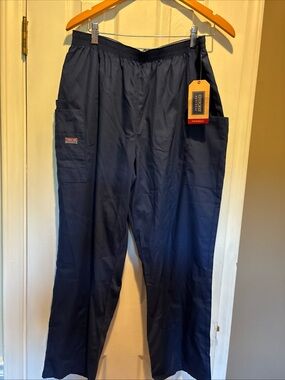 Cherokee Navy Cargo Scrub Pants Women’s XL Petite NWT